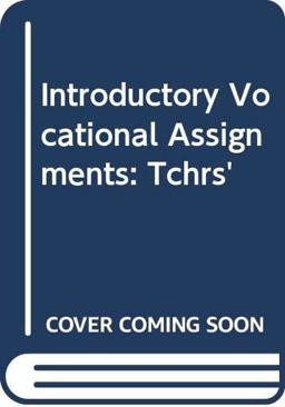 Introductory Vocational Assignments and Tutor's Notes