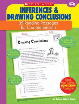 Inferences and Drawing Conclusions: 35 Reading Passages for Comprehension: Grades 4-8  9780439554114 Front Cover