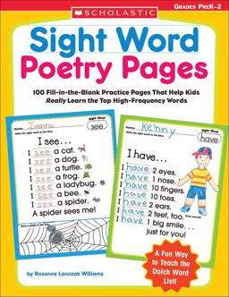 Sight Word Poetry Pages Sight Word Poetry Pages