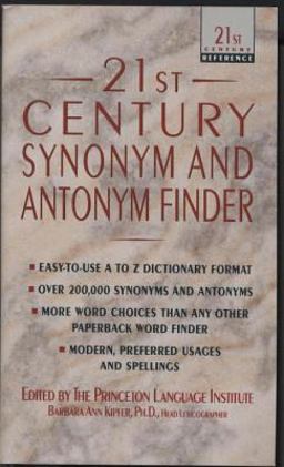 21st Century Synonym and Antonym Finder  9780440213239 Front Cover