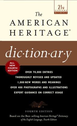 American Heritage Dictionary 4th 9780440237013 Front Cover