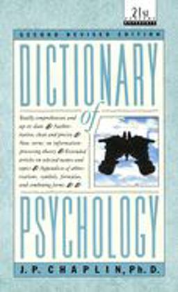 Dictionary of Psychology 2nd 9780440319252 Front Cover