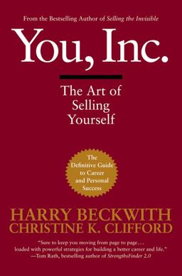 You, Inc The Art of Selling Yourself  9780446695817 Front Cover