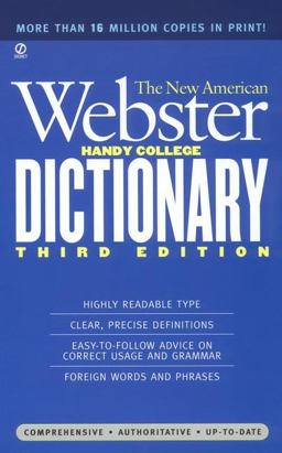 New American Webster Handy College Dictionary 3rd 9780451181664 Front Cover