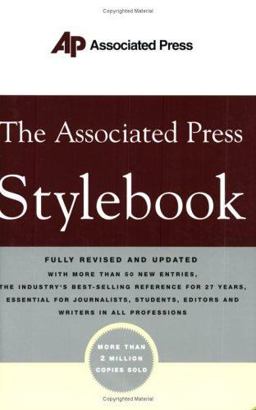 Associated Press Stylebook  9780465004881 Front Cover