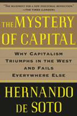 Mystery of Capital Why Capitalism Triumphs in the West and Fails Everywhere Else  9780465016150 Front Cover