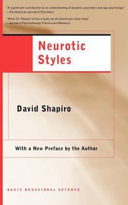Neurotic Styles  9780465095025 Front Cover