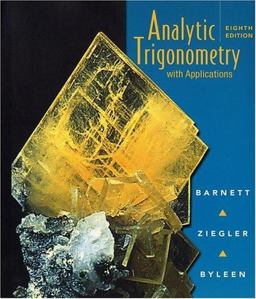 Analytic Trigonometry With Applications 8th 9780470000120 Front Cover