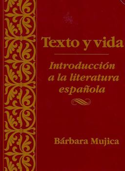 Texto y Vida: Intro Litertura Espanola  9780470002506 Front Cover