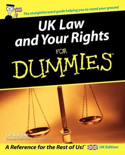Uk Law and Your Rights for Dummies:  9780470027967 Front Cover