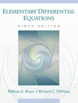 Elementary Differential Equations 9th 9780470039403 Front Cover