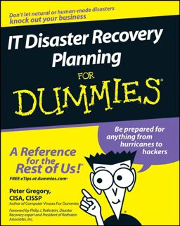 IT Disaster Recovery Planning for Dummies  9780470039731 Front Cover