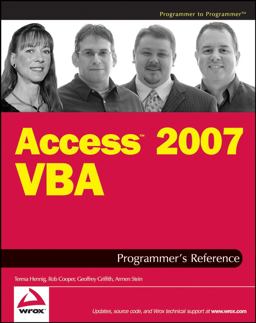 Access 2007 VBA Programmer's Reference 2nd 9780470047033 Front Cover