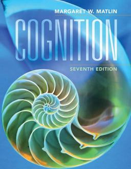 Cognition 7th 9780470087640 Front Cover