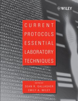 Current Protocols Essential Laboratory Techniques  9780470089934 Front Cover