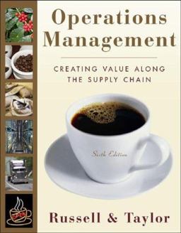 Operations Management Creating Value along the Supply Chain 6th 9780470095157 Front Cover