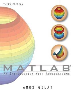 Matlab An Introduction with Applications 3rd 9780470108772 Front Cover