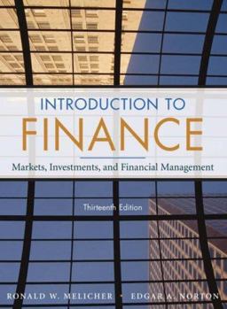 Finance Markets, Investments, and Financial Management 13th 9780470128923 Front Cover