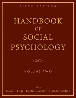 Handbook of Social Psychology, Volume 2 5th 9780470137499 Front Cover
