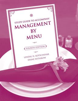 Management by Menu, 4e Study Guide 4th 9780470140536 Front Cover