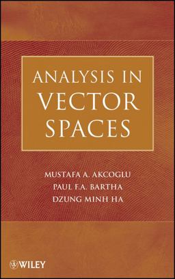 Analysis in Vector Spaces  9780470148242 Front Cover
