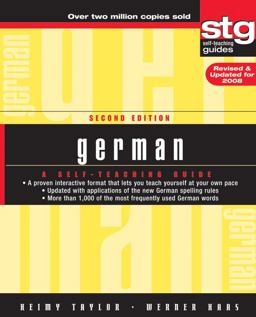 German A Self-Teaching Guide 2nd 9780470165515 Front Cover