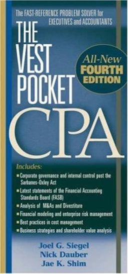 Vest Pocket CPA 4th 9780470168134 Front Cover