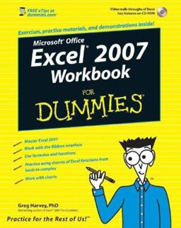 Excel 2007 Workbook for Dummiesï¿½ 2nd 9780470169377 Front Cover