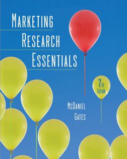 Marketing Research Essentials 7th 9780470169704 Front Cover