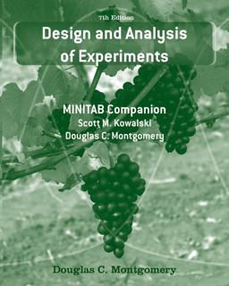 Design and Analysis of Experiments