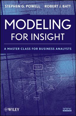 Modeling for Insight A Master Class for Business Analysts  9780470175552 Front Cover