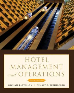 Hotel Management and Operations 5th 9780470177143 Front Cover