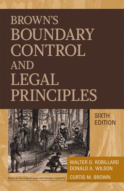 Brown's Boundary Control and Legal Principles 6th 9780470183540 Front Cover