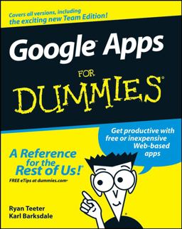 Google Apps for Dummies  9780470189580 Front Cover