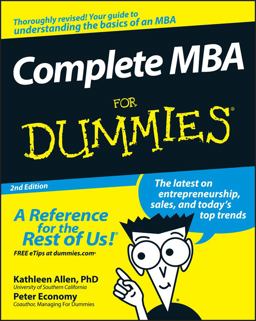 Complete MBA for Dummies 2nd 9780470194294 Front Cover
