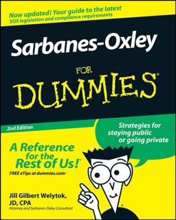 Sarbanes-Oxley for Dummies 2nd 9780470223130 Front Cover