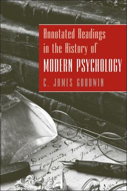 Annotated Readings in the History of Modern Psychology  9780470228111 Front Cover