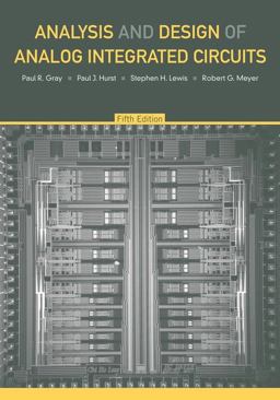 Analysis and Design of Analog Integrated Circuits 5th 9780470245996 Front Cover