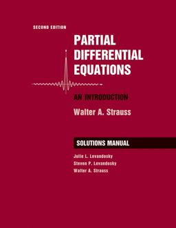 Partial Differential Equations: an Introduction, 2e Student Solutions Manual 2nd 9780470260715 Front Cover