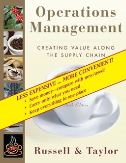 Operations Management Creating Value along the Supply Chain 6th 9780470308080 Front Cover