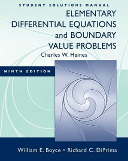 Elementary Differential Equations and Boundary Value Problems 9th 9780470383353 Front Cover