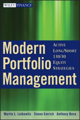 Modern Portfolio Management Active Long/Short 130/30 Equity Strategies  9780470398531 Front Cover