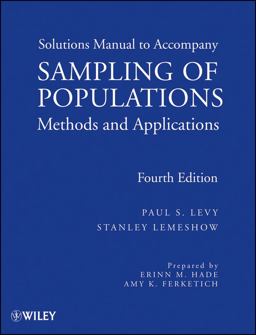 Sampling of Populations Methods and Applications, Solutions Manual 4th 9780470401019 Front Cover