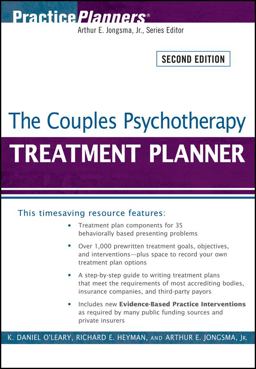 Couples Psychotherapy Treatment Planner 2nd 9780470406953 Front Cover