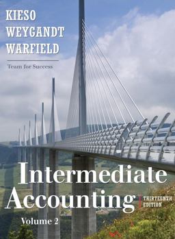 Intermediate Accounting - Chapters 15-24 13th 9780470423691 Front Cover