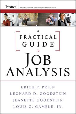 Practical Guide to Job Analysis  9780470434444 Front Cover