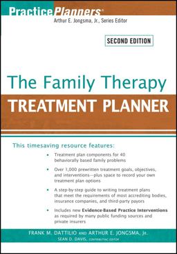 Family Therapy Treatment Planner 2nd 9780470441930 Front Cover