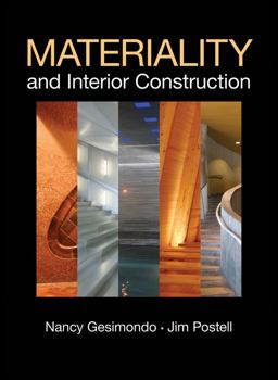 Materiality and Interior Construction  9780470445440 Front Cover