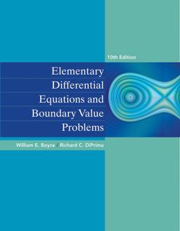 Elementary Differential Equations and Boundary Value Problems 10th 9780470458310 Front Cover