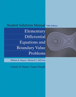Elementary Differential Equations and Boundary Value Problems 10th 9780470458334 Front Cover